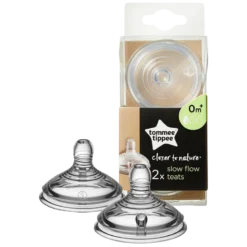 Tommee Tippee Closer To Nature Flaskesut 0+ Mdr. Slow Flow (2 stk)