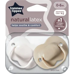 Tommee Tippee Latex Sutter 0-6 Mdr. (2 stk)