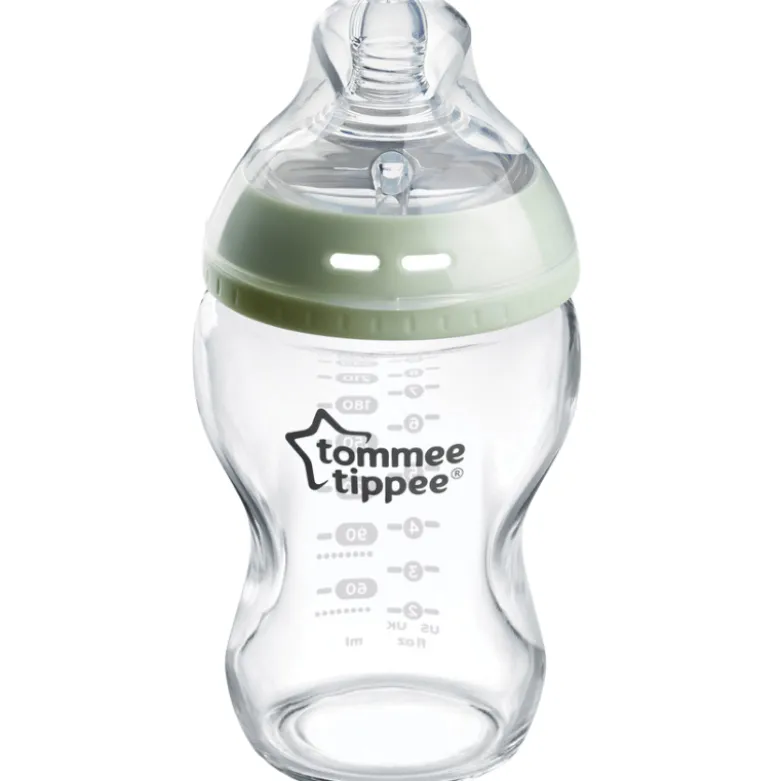 Tommee Tippee Natural Start Glas Sutteflaske Slow Flow 250 ml (1 stk)