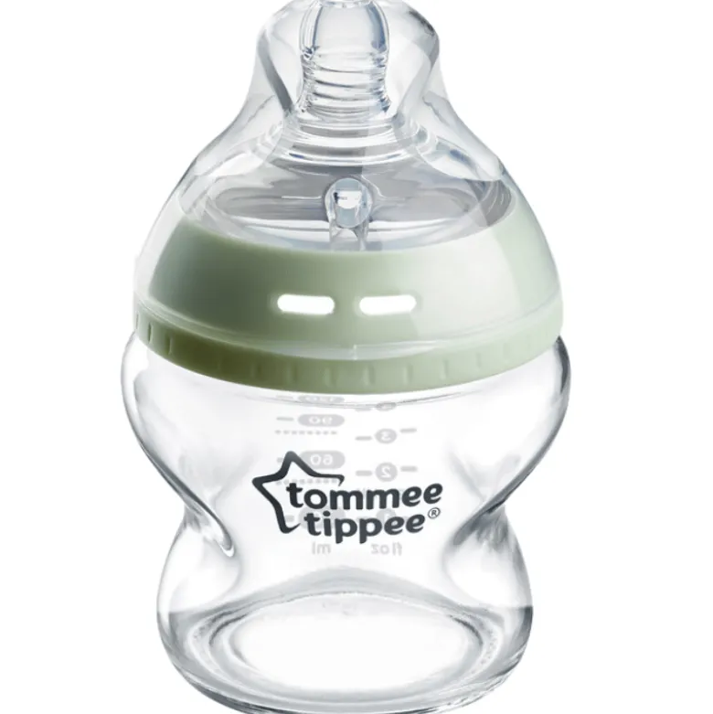 Tommee Tippee Natural Start Glas Sutteflaske Slow Flow 150 ml (1 stk)
