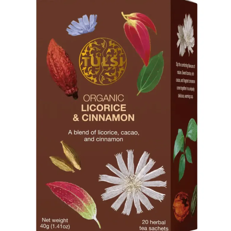 Tulsi Licorice & Cinnamon Tea Ø (20 breve)