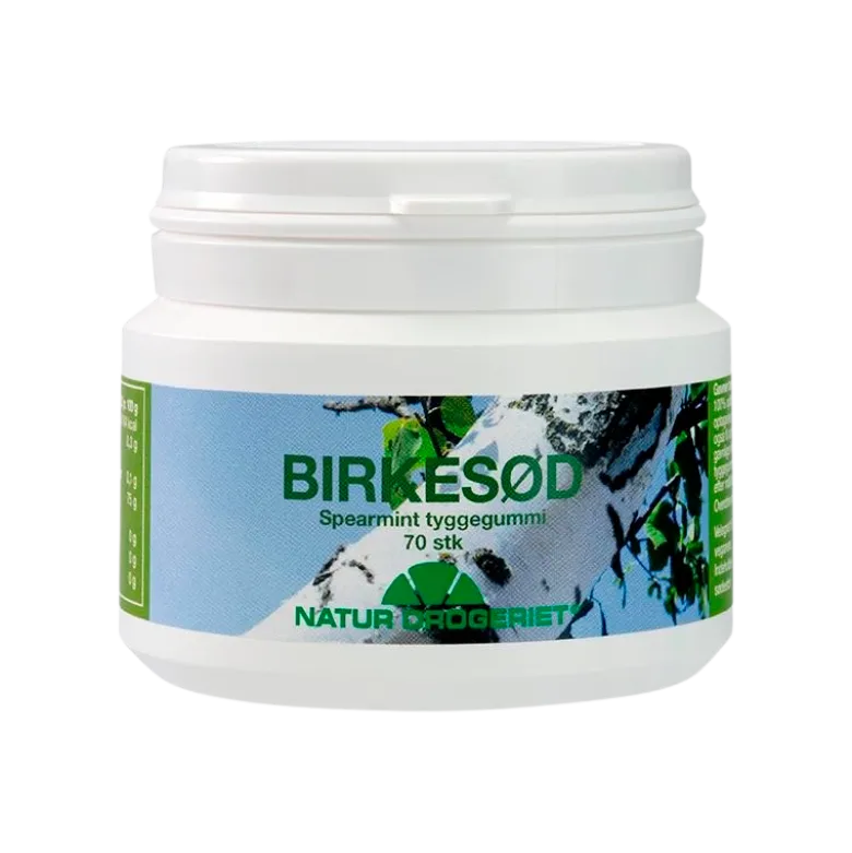 Tyggegummi Birkesød Spearmint m. Xylitol (70 stk)