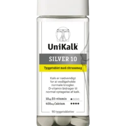 UniKalk Silver 10 (90 tyggetabletter)
