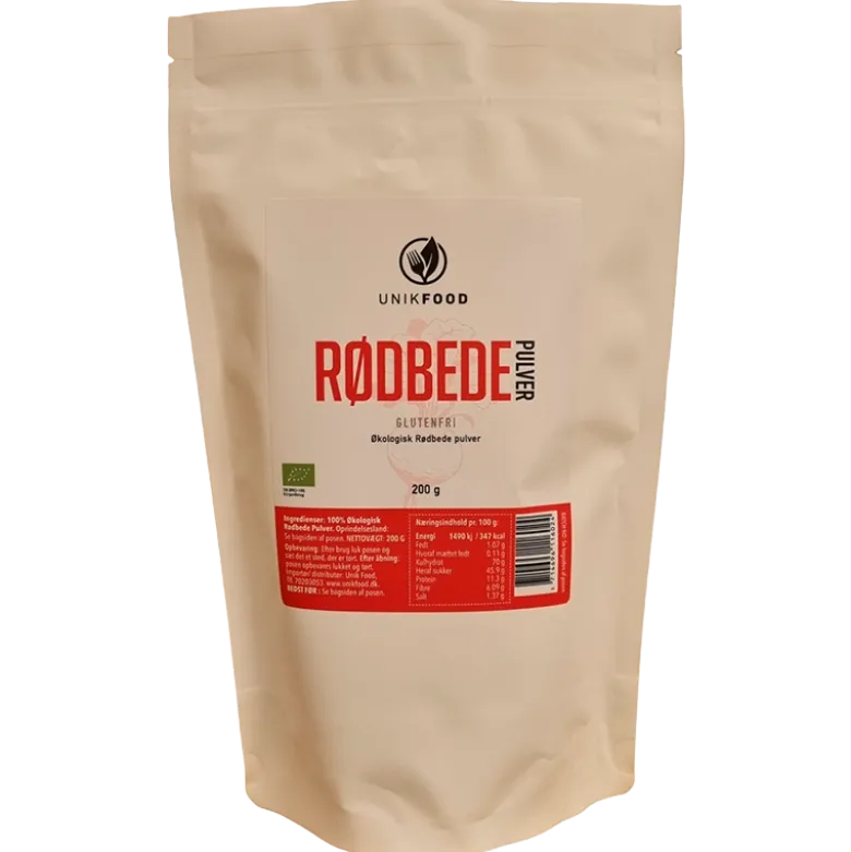 Unik Food Rødbede Pulver Ø (200 g)