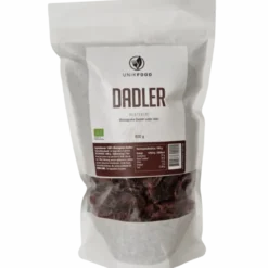 Unik Food Tørrede Dadler U. Sten Ø (600 g)