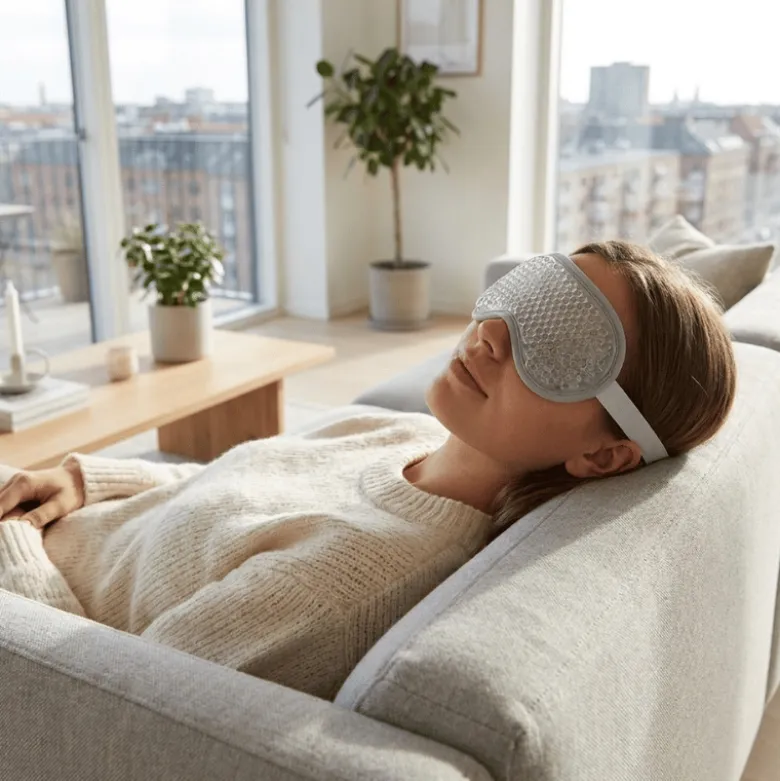 UNIQ Spa Gel Øjenmaske Hot & Cold Grey (1 stk)