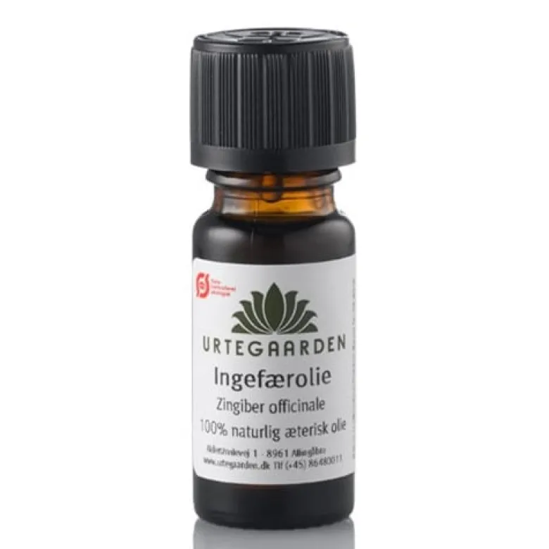 Urtegaarden Ingefærolie æterisk Ø (10 ml)