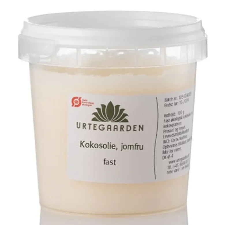 Urtegaarden Kokosolie Jomfru Ø (100 gr)
