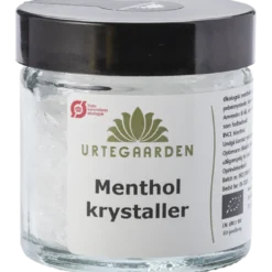 Urtegaarden Mentholkrystaller I Krukke Ø (20 gr)
