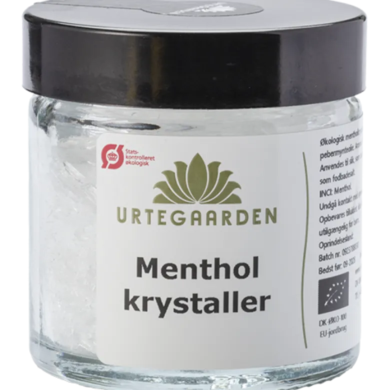 Urtegaarden Mentholkrystaller I Krukke Ø (20 gr)