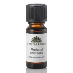Urtegaarden Muskatelsalvieolie Ren Æterisk Olie (10 ml)