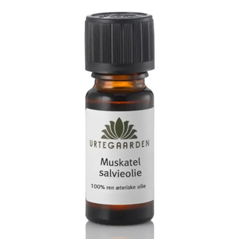 Urtegaarden Muskatelsalvieolie Ren Æterisk Olie (10 ml)