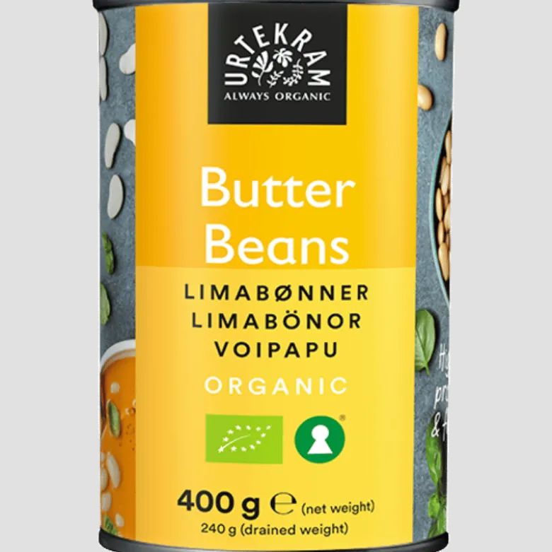Urtekram Butter Beans Ø (400 gr)