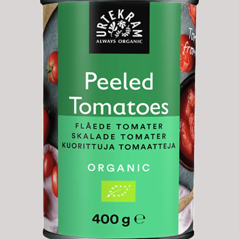 Urtekram Flåede Tomater På Dåse Ø (400 g)