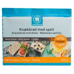Urtekram Fuldkornsknækbrød M. Spelt Ø (250 gr)