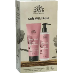 Urtekram Gaveæske Soft Wild Rose Body Lotion & Body Wash (1 stk)