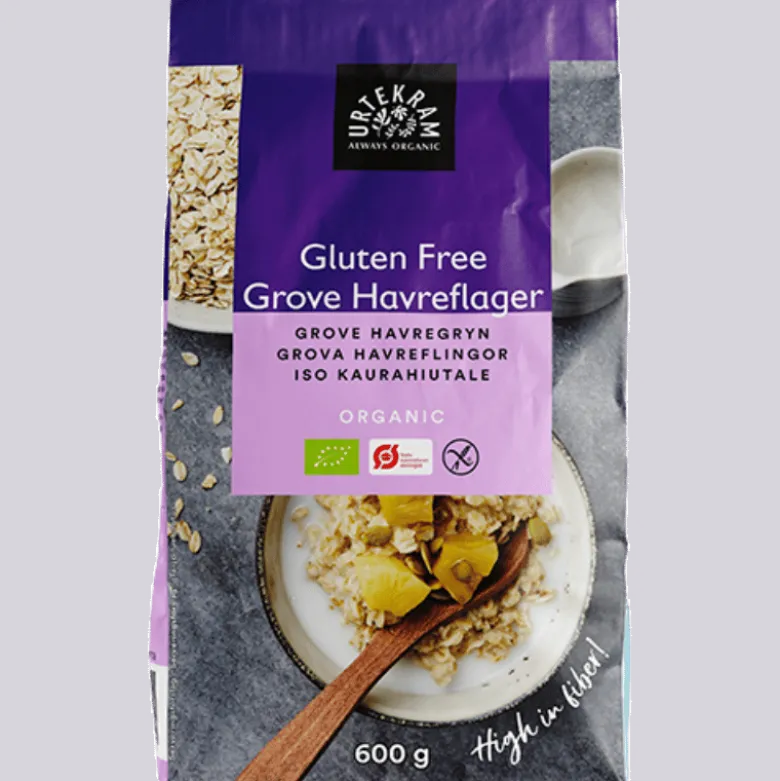 Urtekram Glutenfri Grove Havreflager Ø (600 gr)