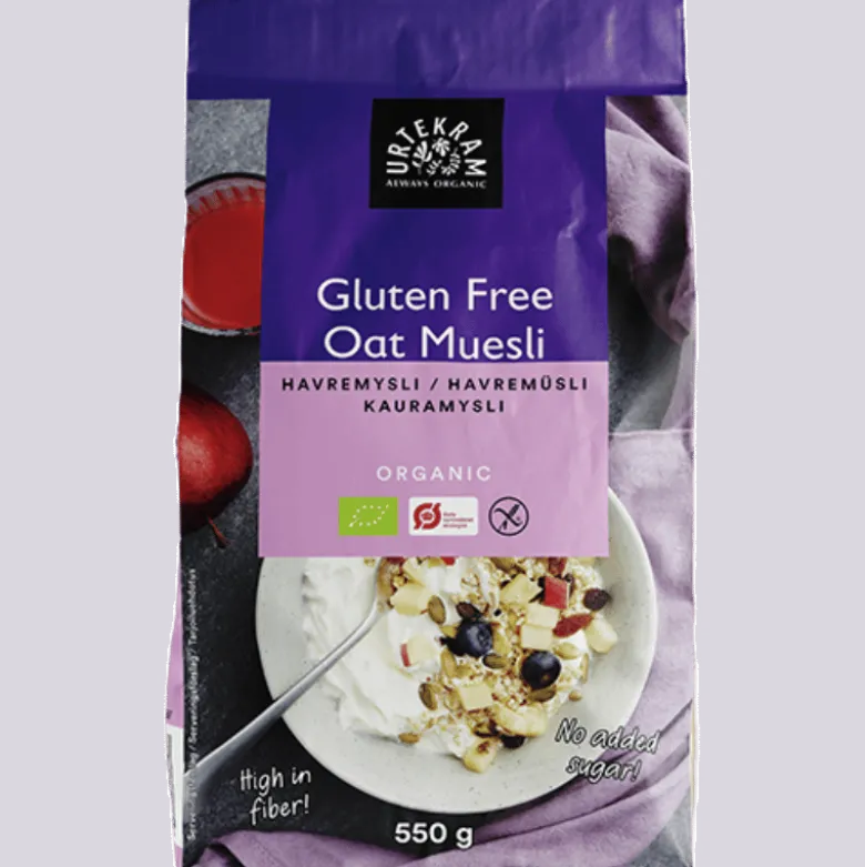 Urtekram Glutenfri Havremysli Ø (550 gr)