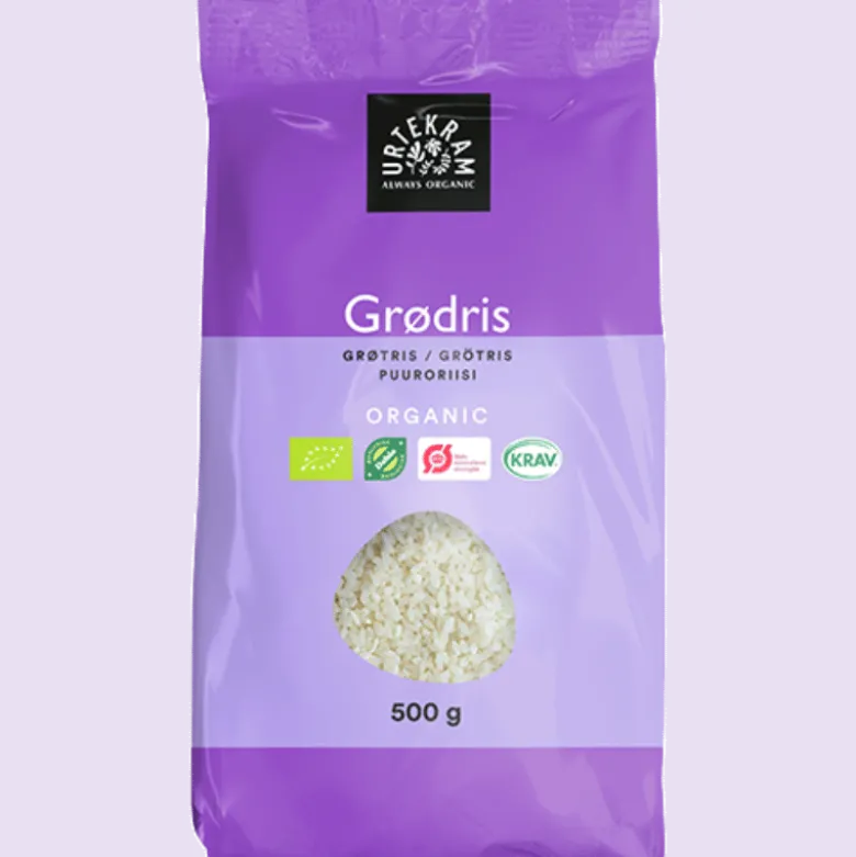 Urtekram Grødris Hvide Ø (500 gr)
