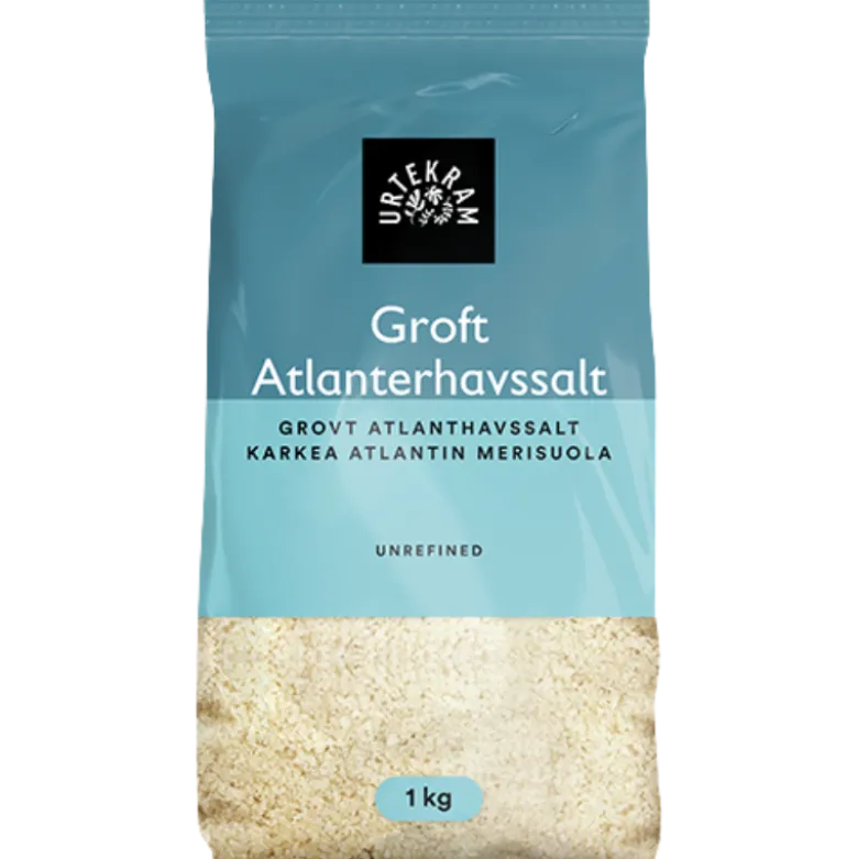 Urtekram Grov Atlanterhavsalt (1 kg)