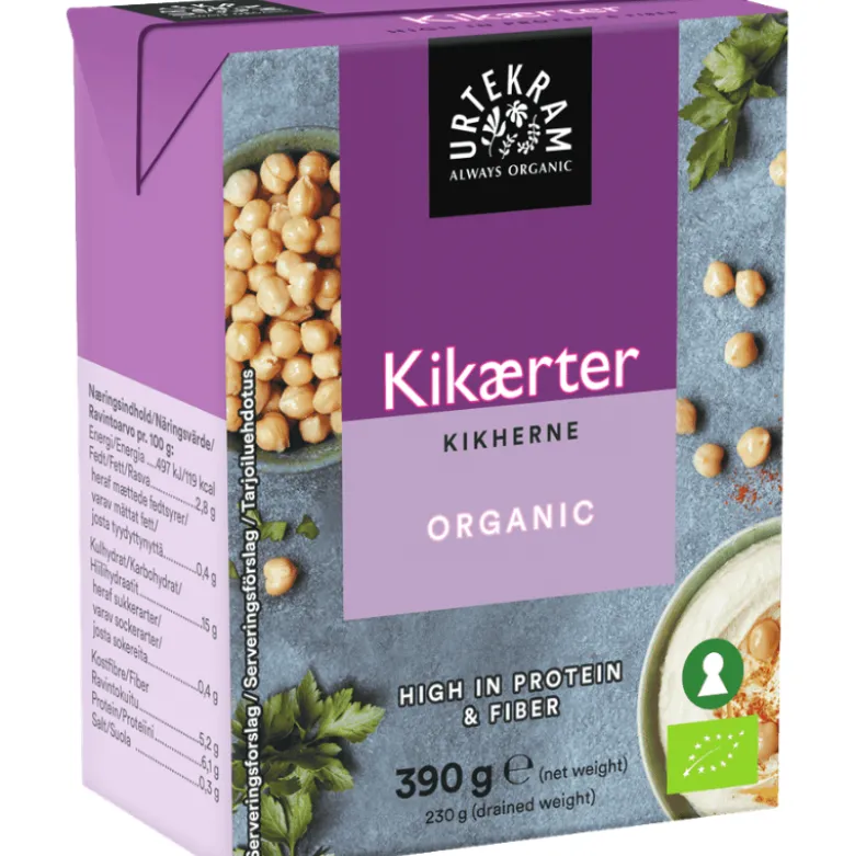 Urtekram Kikærter Ø (390 g)