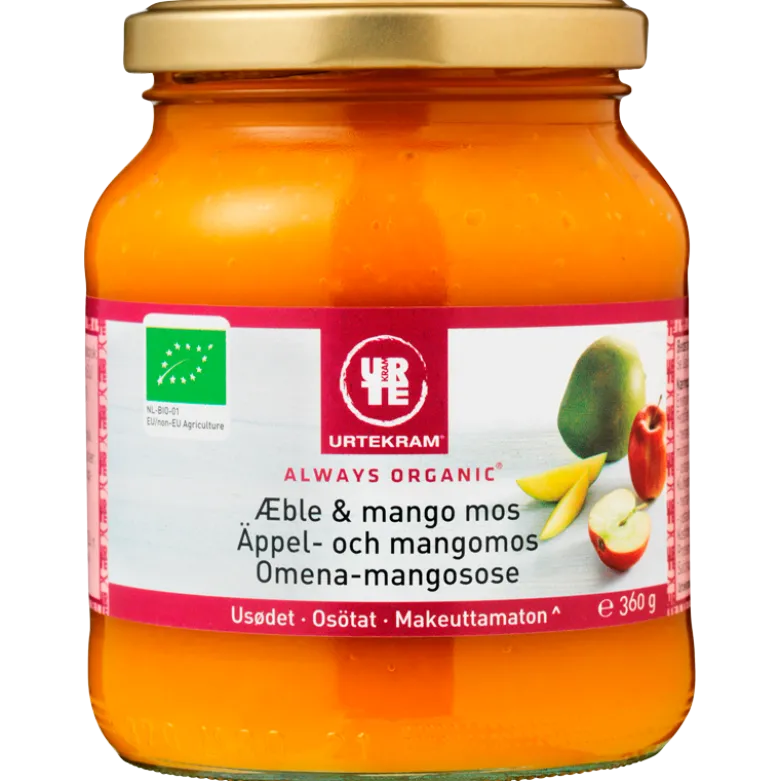 Urtekram Mos Æble & Mango Ø (360 g)