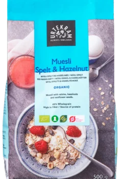 Urtekram Muesli Spelt & Hasselnød Ø (500 g)