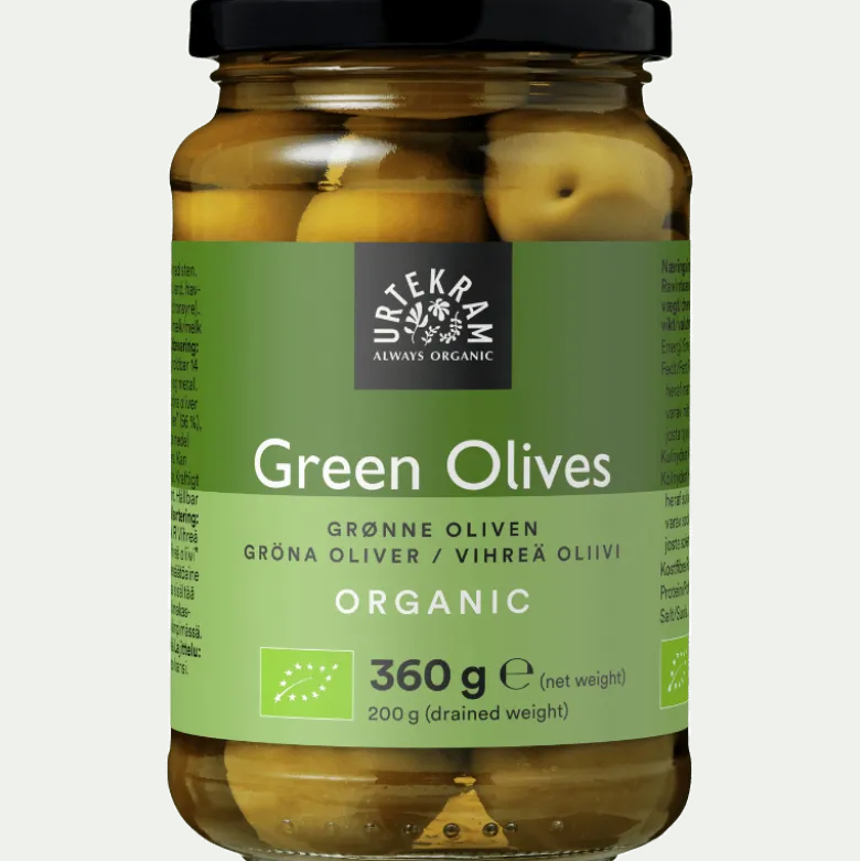 Urtekram Oliven grønne Ø 360 gr.