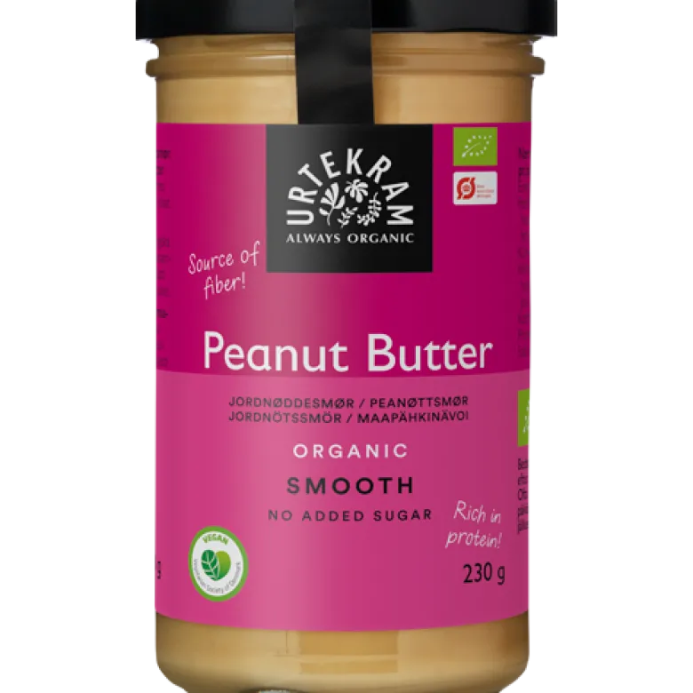 Urtekram Peanutbutter Smooth Ø (230 g)