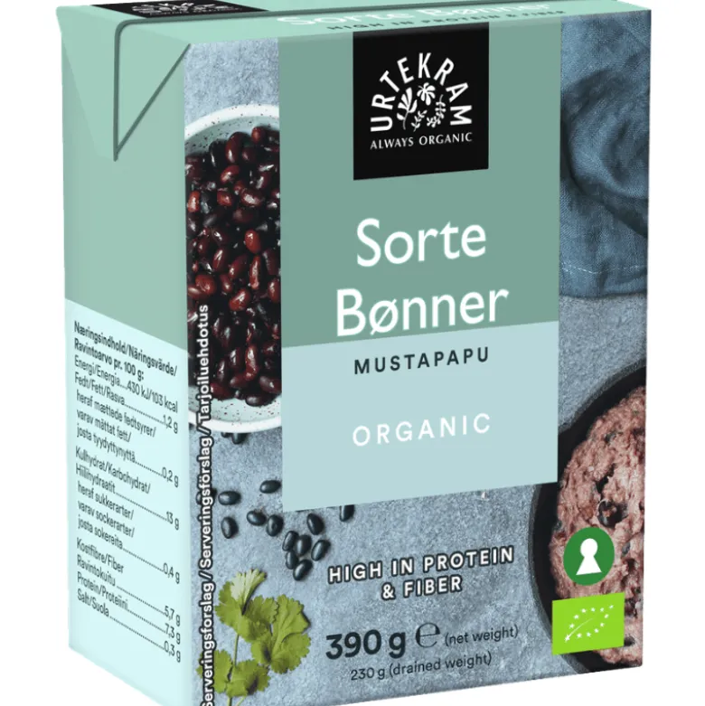 Urtekram Sorte Bønner Ø (390 g)