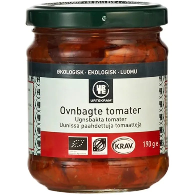 Urtekram Tomater ovnbagte i olie Ø 190 gr.