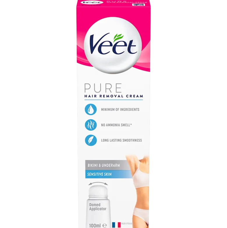 Veet Hårfjerningscreme til Bikini & Underarm Sensitiv Hud (100 ml)