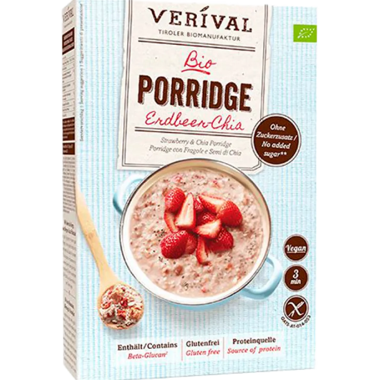 Verival Grød Jordbær/Chia Ø (350 g)