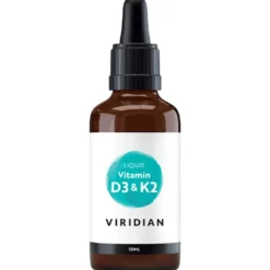 Viridian D3 & K2 Vitamin Flydende (50 ml)