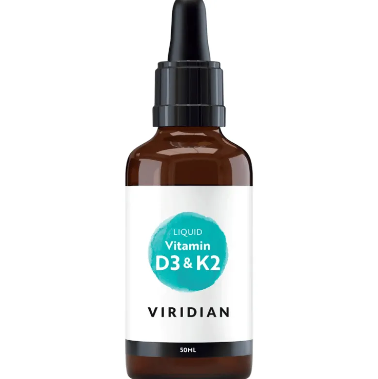 Viridian D3 & K2 Vitamin Flydende (50 ml)