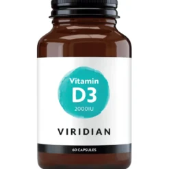 Viridian D3 Vitamin 2000IU (60 kaps)