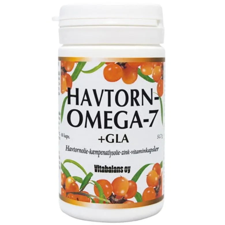 Vitabalans Havtorn-Omega-7 + GLA (60 kapsler)