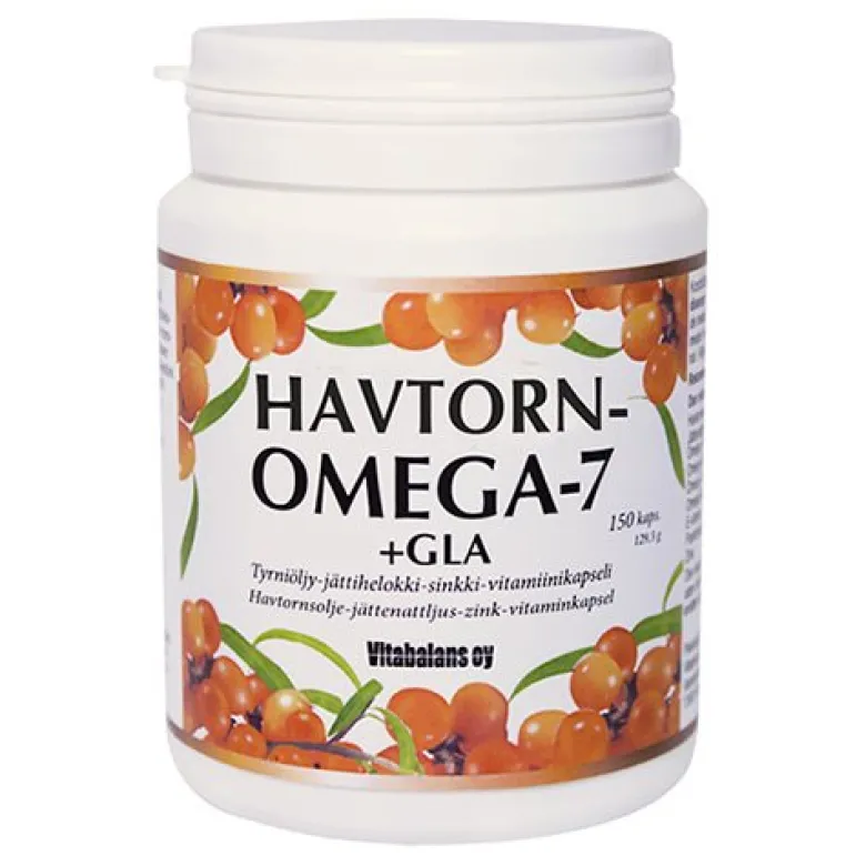 Vitabalans Oy Havtorn Omega 7+GLA (150 kapsler)