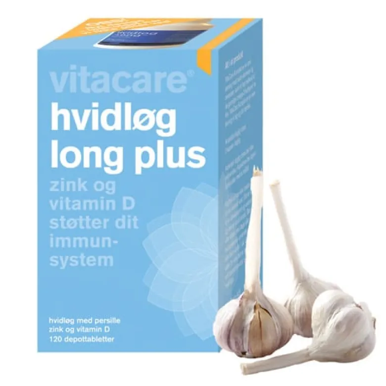 VitaCare Hvidløg Long Plus (120 tabletter)