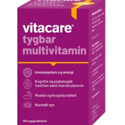 VitaCare Tygbar Multivitamin (100 tabletter)