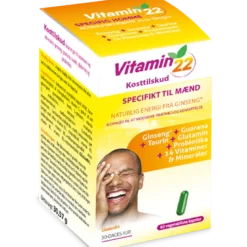 Vitamin22 Kosttilskud Specifikt Til Mænd (60 kaps)