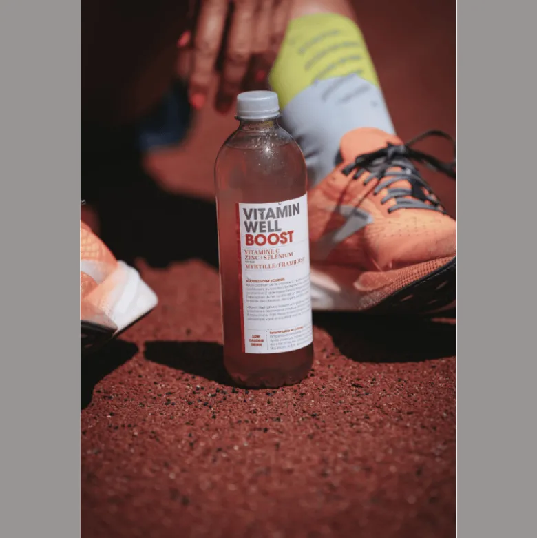 Vitamin Well Boost Hindbær Blåbær (500 ml)