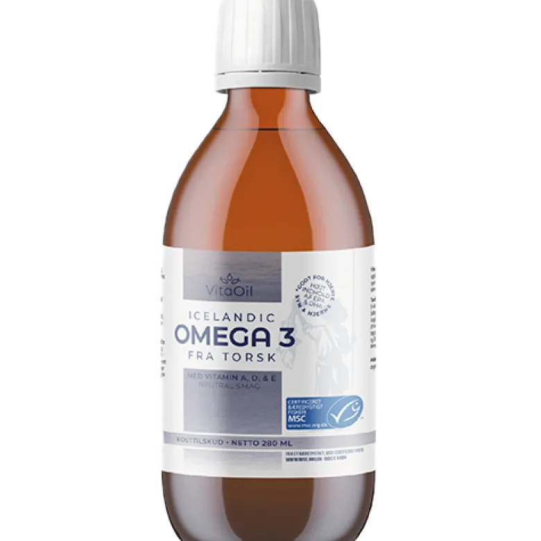 VitaOil Icelandic Omega 3 Fra Torsk (280 ml)