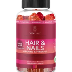 VitaYummy Hair & Nails Raspberry & Peach (110 stk)