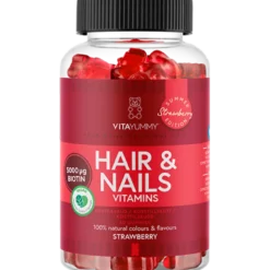 VitaYummy Hair & Nails Strawberry - Summer Edition (60 stk)