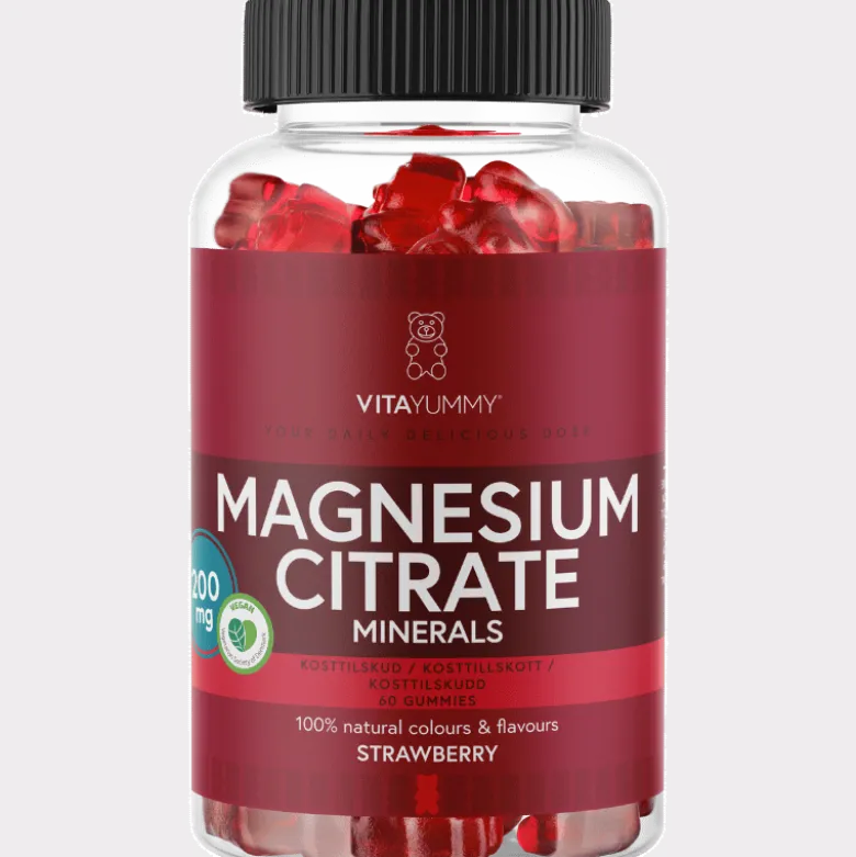 VitaYummy Magnesium Citrate Strawberry (60 stk)