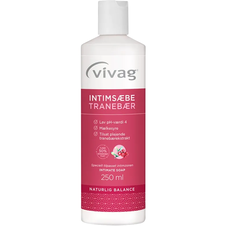 Vivag Intimsæbe Tranebær (250 ml)