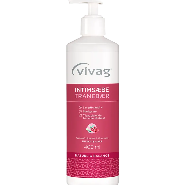 Vivag Intimsæbe Tranebær (400 ml)
