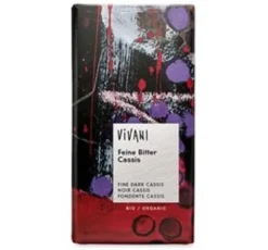 Vivani bitter solbærchokolade Ø 100 gr.