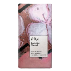 Vivani chokolade mørk med hele mandler Ø 100 gr.